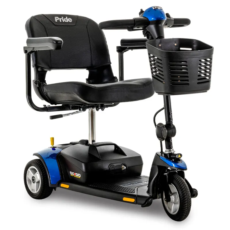Pride Go-Go Traveller 3-Wheel mobility scooter in Blue
