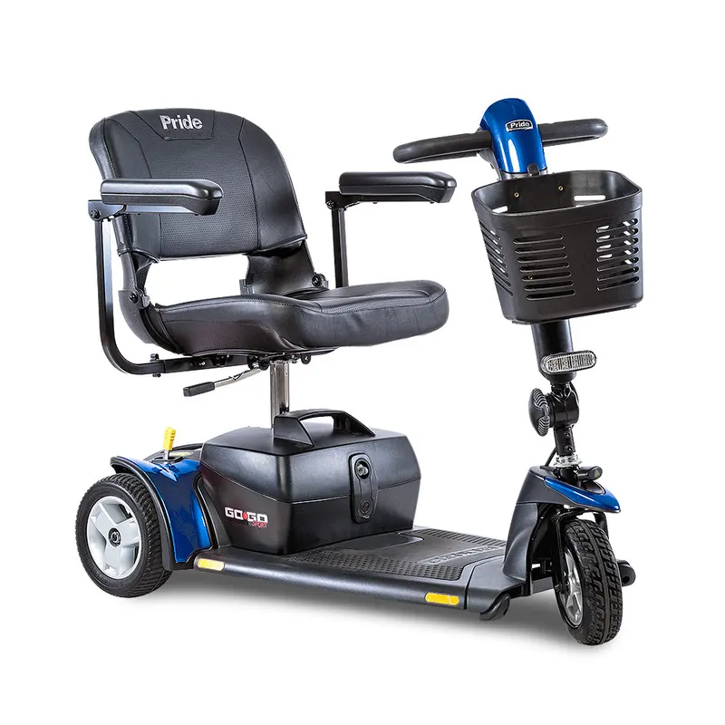 Pride Go-Go Sport 3-Wheel mobility scooter in Blue