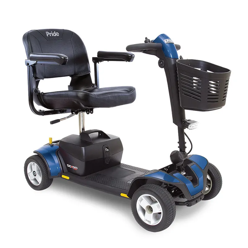Pride Go-Go Sport 4-Wheel mobility scooter in Blue