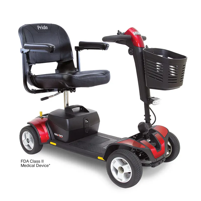 Pride Go-Go Sport 4-Wheel mobility scooter in Red